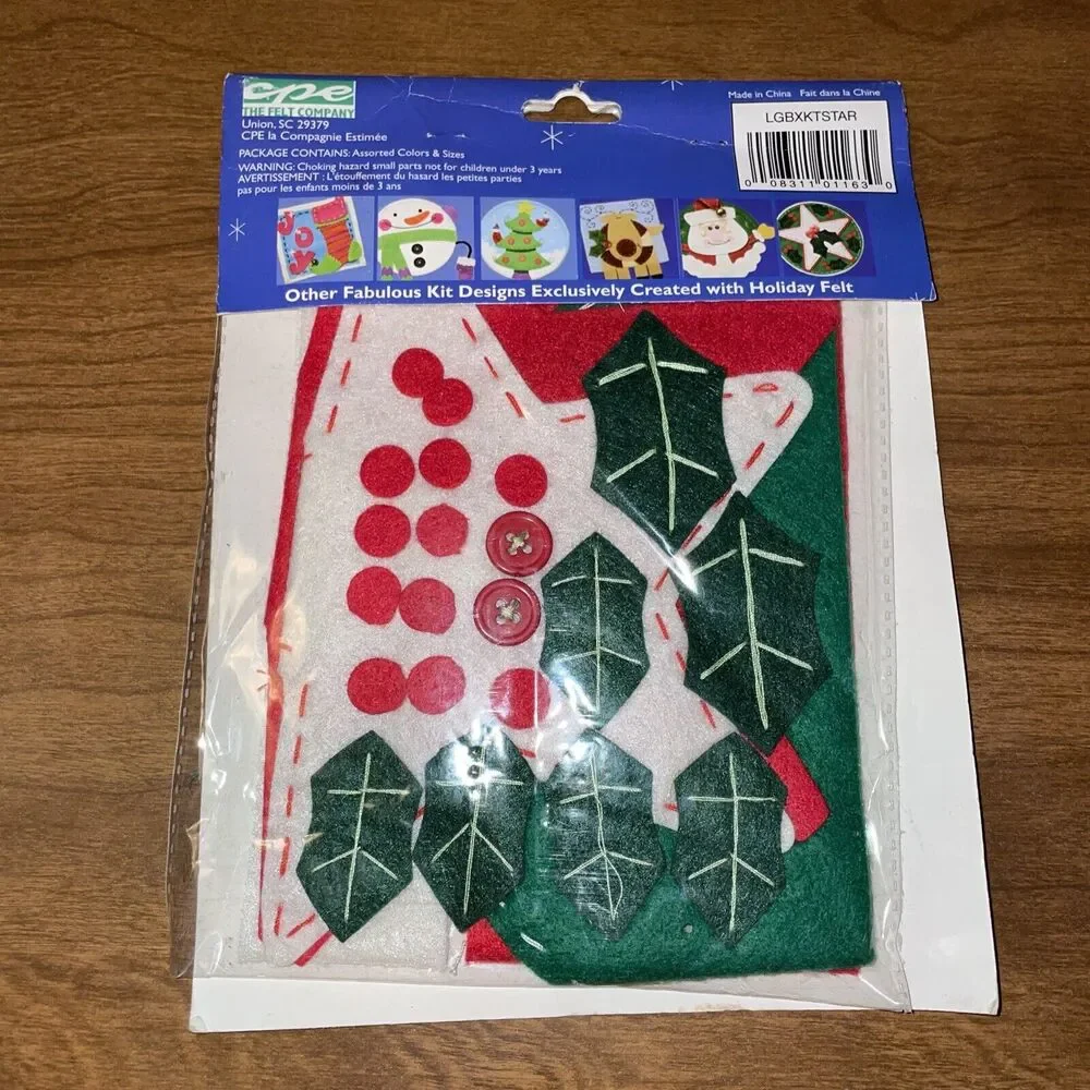 NEW 2000s CPE Holiday Felt Star Kit 7.5